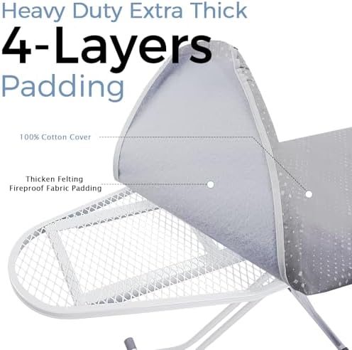 SheeChung Ironing Board 13"x43", Full Size Iron Board - Image 6