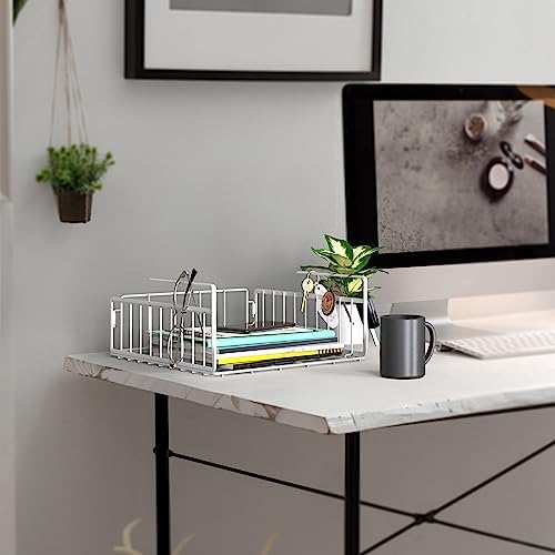 Simple Houseware 2-Pack Under Shelf Wire Metal Basket Shelf - Image 6