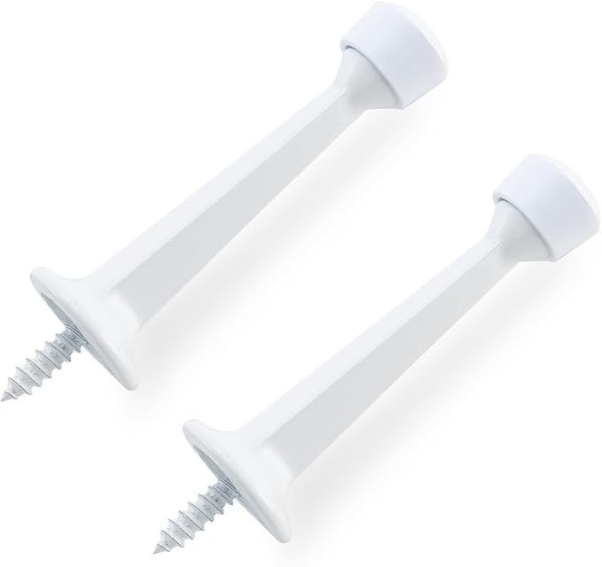 HOME MASTER HARDWARE 3" Heavy Duty Solid Door Stop, 2 Pack, Screw-In by HOME+MASTER+HARDWARE