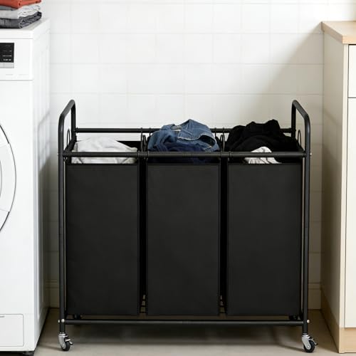 LINZINAR 3 Section Laundry Hamper - Image 2