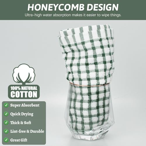 Nialnant 8 Pcs Kitchen Dish Rags, 100% Cotton Kitchen Towels - Image 3