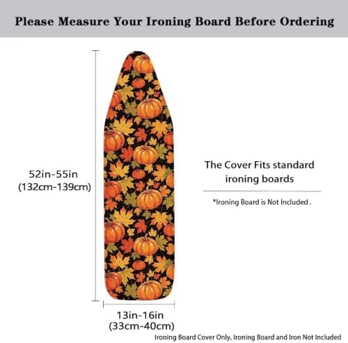 Flashideas Thanksgiving Pumpkin Ironing Board Cover and Pad Standard Size - Image 5