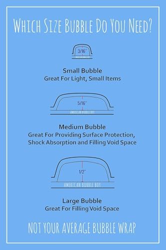 Bubble Wrap Roll 175', small bubble wrap 3/16 cushioning, 175ft perforated - Image 3