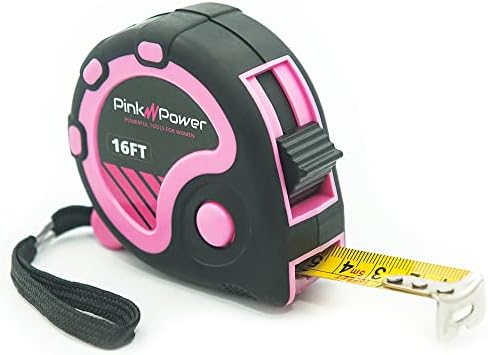 Pink Power 16ft Pink Tape Measure by PinkPower
