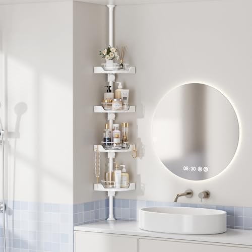 akinbas 360° Rotating Shower Caddy Tension Pole - Image 3