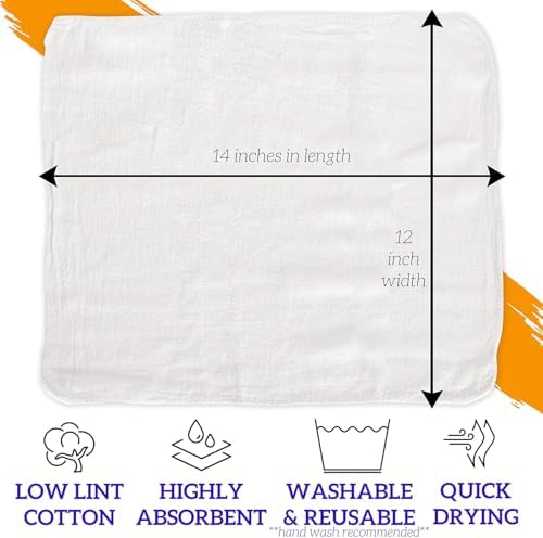 GREEN LIFESTYLE Shop Towels 12" x 14" 150 Pack - Image 2