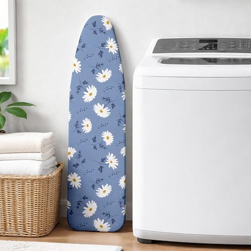Ironing Board Cover and Pad, Thick Scorch Resistant Padding Green Leaves Print - Image 7