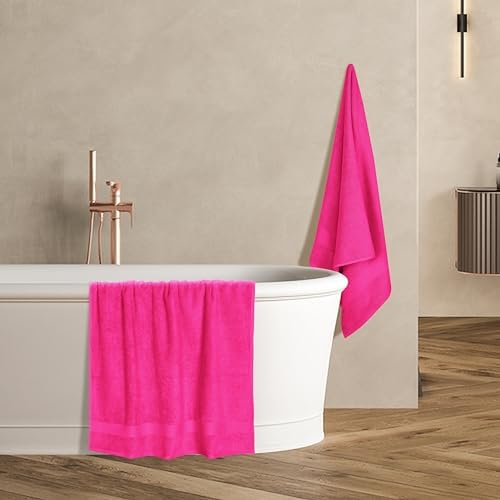 GLAMBURG Premium Cotton 4 Pack Bath Towel Set - Image 5