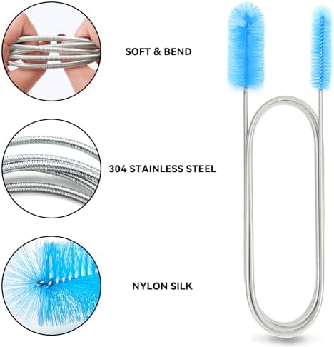 Flexible Drain Brush, 66 Inch Long Double Ended Hose Pipe and 58 Inch Tube - Image 3