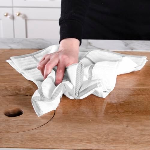 All-Clad Solid & Coordinate Kitchen Towels: Highly Absorbent, Super Soft Long - Image 3