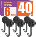 Neosmuk Magnetic Swing Hooks, 40 lb Cruise Hooks, 6 Pack by Neosmuk
