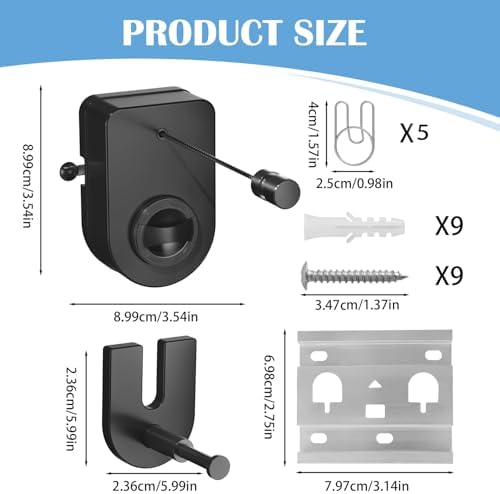 Retractable Clothesline Indoor, Non-Sagging Outdoor Clothes Line Retracting - Image 2