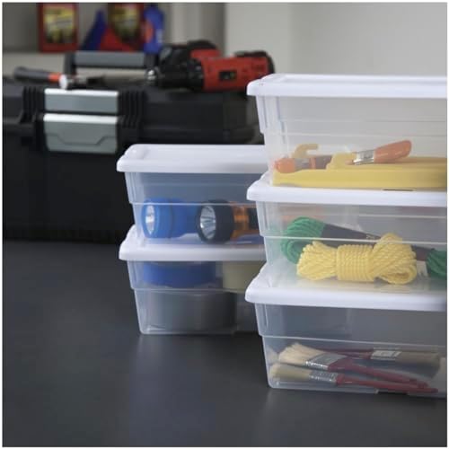 STERILITE 6-Quart Storage Bin Shoe Box - Image 4