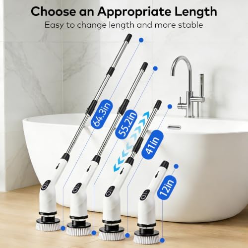 Electric Spin Scrubber, Cordless Cleaning Brush - Image 5