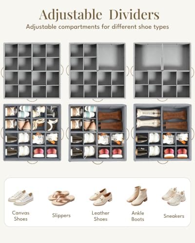 Shoe Organizer for Closet with Wheels - Image 3