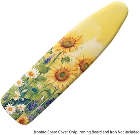 Sunflower Ironing Board Cover and Pad, Stretch Standard Size 16x55 inch Thick - Image 6
