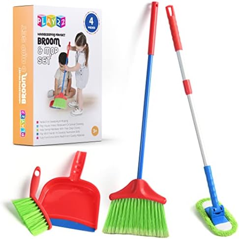 Play22 Kids Cleaning Set 4 Piece – Toy Cleaning Set by Play22