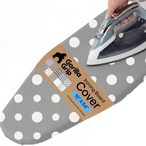 GORILLA GRIP Padded Ironing Board Cover, 15x54 Dots by Unknown