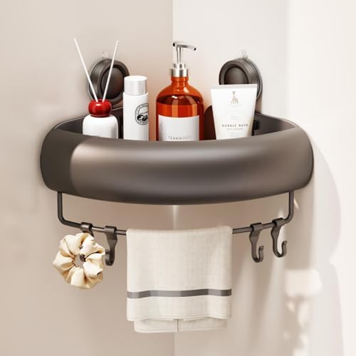 CICUFY Shower Caddy Suction Cup, 1 Pack No Drilling Corner Shower Shelves by CICUFYOfficial