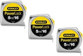 Stanley 33-158 Measuring Tape, 16 Ft L Blade, 3/4 Inch, 3 Pack by STANLEY
