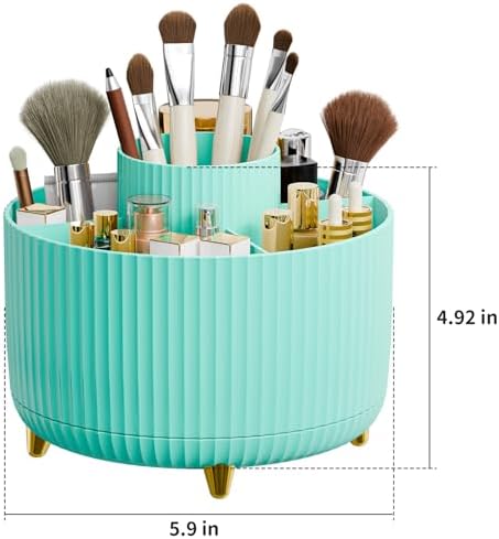 fanado 360° Rotate Makeup Brush Holder Organizer, Makeup Organizers Countertop - Image 4