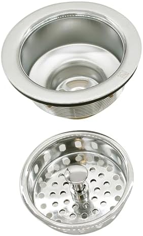 Westbrass A214-05 3-1/2" Post Style Large Kitchen Sink Basket Strainer - Image 7