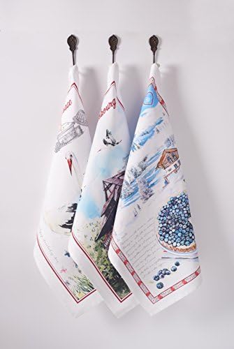 Maison d' Hermine Kitchen Towels Set of 3 Reusable 100% Cotton 27.50" x 20" - Image 7