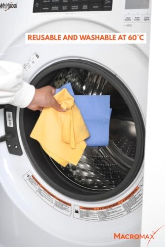 Macro Max Microfiber Glass Cloths 10 Pack, Streak Free Window - Image 6