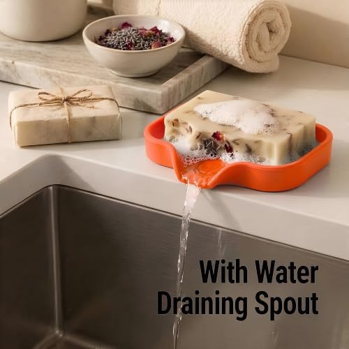 Zulay Kitchen Small Silicone Sponge Holder – Space-Saving Sink Organizer Tray - Image 2