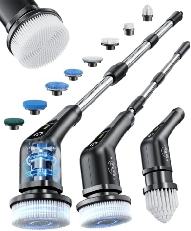 Electric Spin Scrubber, Cordless Cleaning Brush by Leebein