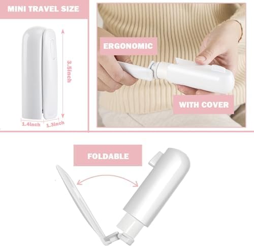 Mini Travel Lint Roller with 150 Sticky Sheets, Compact Portable Pet Hair - Image 2