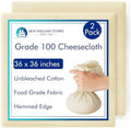 2 Yards Reusable Cheesecloth, Grade 100, Cheese Cloth by NewEnglandStories