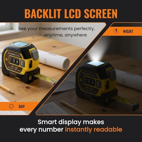 The Almighty Ruler Laser Tape Measure | Smart Range Finder | 131ft/ 40m - Image 5