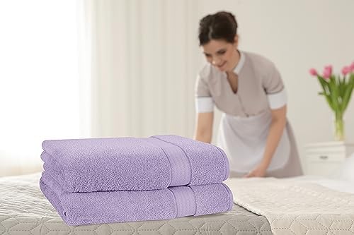 GLAMBURG 700 GSM Premium Cotton 2-Pack Oversized Extra Large Bath Sheet Set - Image 3