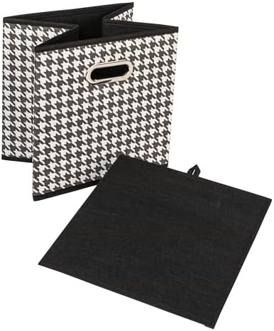 Household Essentials Foldable Fabric Storage Cubes 6-Pack – 11x11x11 Stackable - Image 3