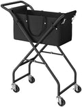 No-Bend Laundry Cart- Rolling Hamper by Unknown