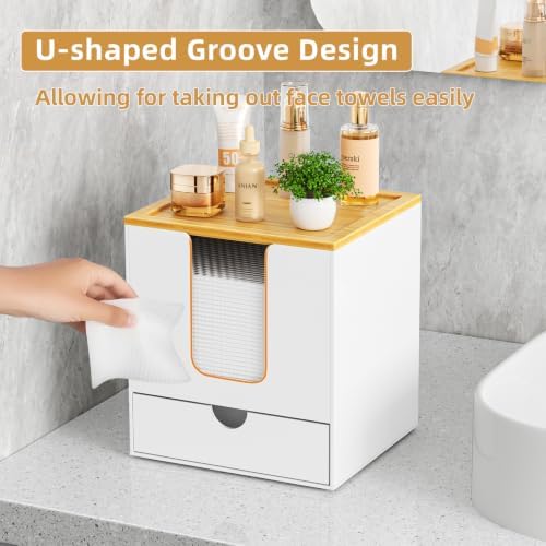 VITVITI Acrylic Disposable Face Towel Holder, Clean Container Box - Image 2