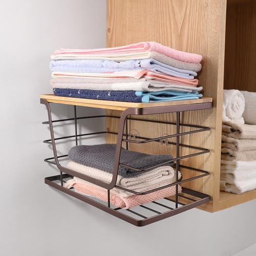 ALOCEO 2 Pack Stackable Wire Storage Basket - Image 6