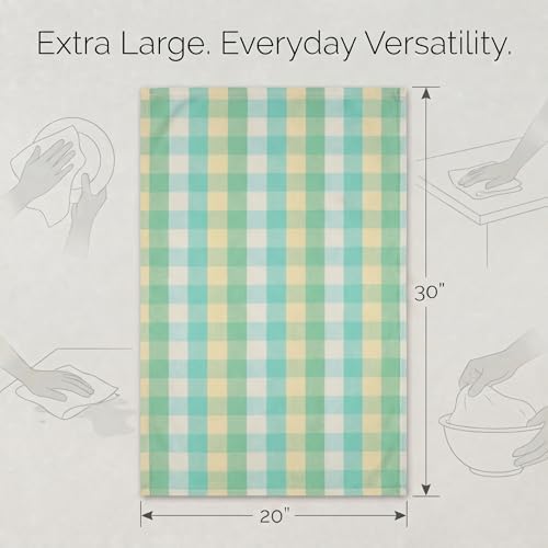 Urban Villa Kitchen Towels Cotton Dish Towels 20”x30” Greensand - Image 3