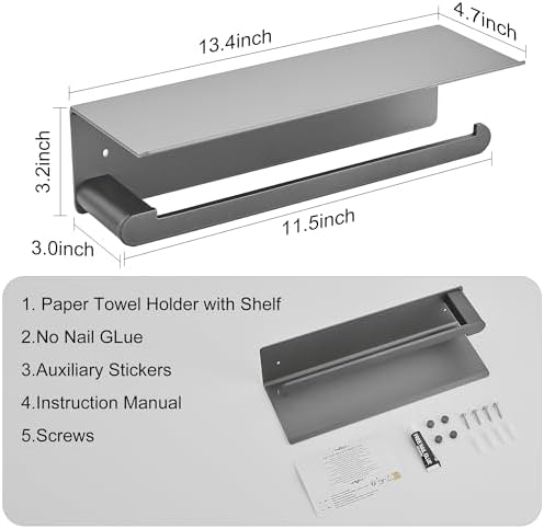 Wall Mount Paper Towel Holder - Image 6