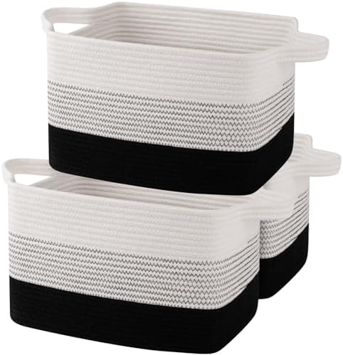 OIAHOMY Cotton Rope Storage Baskets by MasterofSpaceOptimization