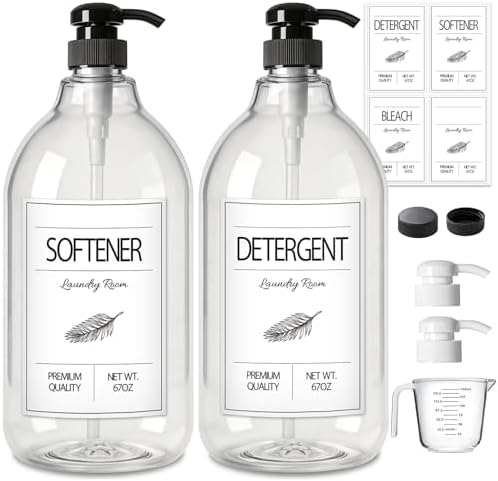GMISUN Laundry Detergent Dispenser, 2 Pack Liquid Laundry Soap Dispenser by GMISUN
