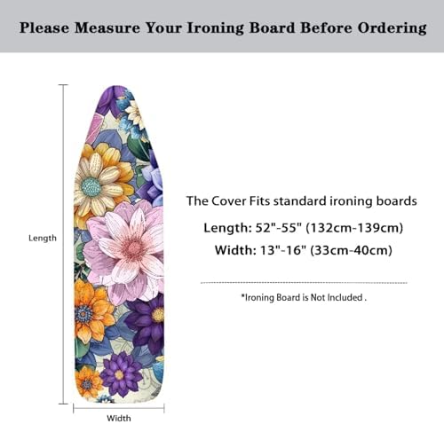 Flashideas Hippie Flower Ironing Board Cover - Image 6