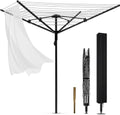 Heavy Duty Outdoor Umbrella Drying Rack, 12 Lines by JIANFA