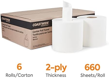 Coastwide Professional Centerpull Paper Towels, 6 Rolls - Image 2