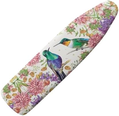 GLENLCWE Hummingbird Peony Ironing Board Cover Full Size Scorch Resistant Iron by GLENLCWE