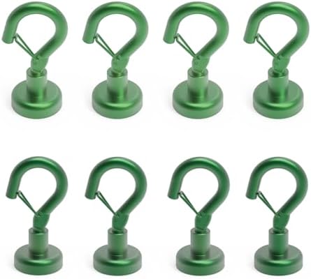 Ant Mag Magnetic Hooks Heavy Duty 22LBS Strong Magnet Snap Hooks 8 Pack by AntMag