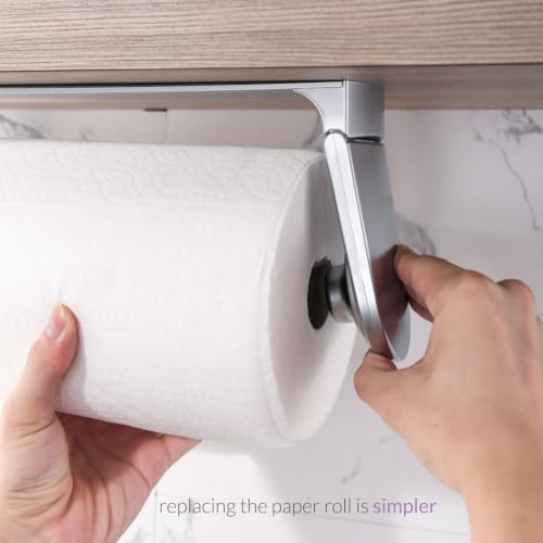 simpletome ONE Hand Paper Towel Holder Under Cabinet - Image 4