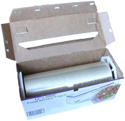 Fit Meal Prep Plastic Food Film Seal Wrap in Cutter Dispenser, Stretch Tight - Image 2