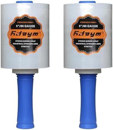 Stretch/Shrink Wrap Roll 5" x 1200' by Adaym
